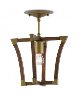 Currey & Company  9000-0266-CC Bastian Petit Semi-Flush Ceiling Fixture